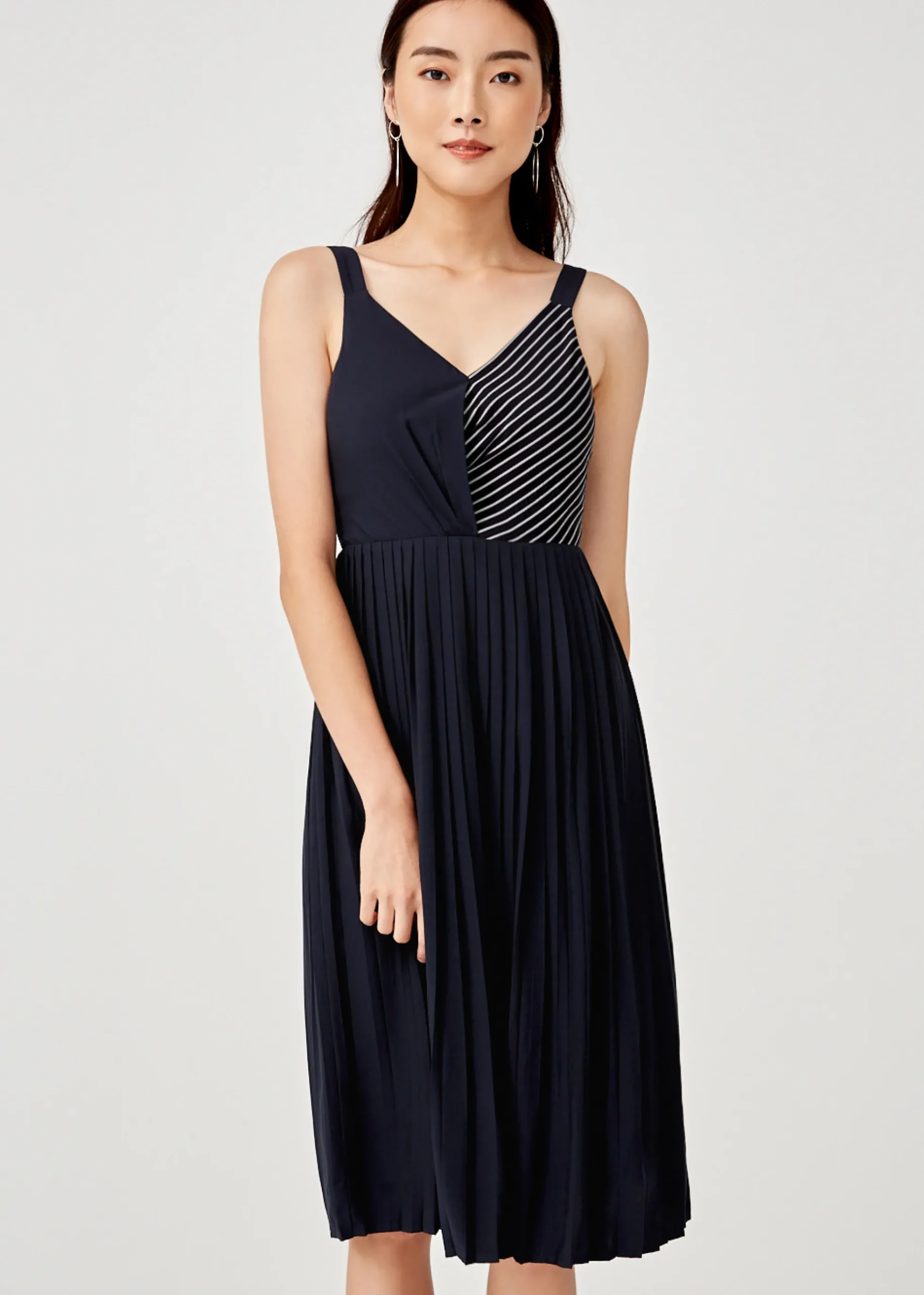 Gemma Pleated Midi Dress