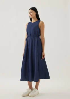 Ghia Chambray Trapeze Midaxi Dress