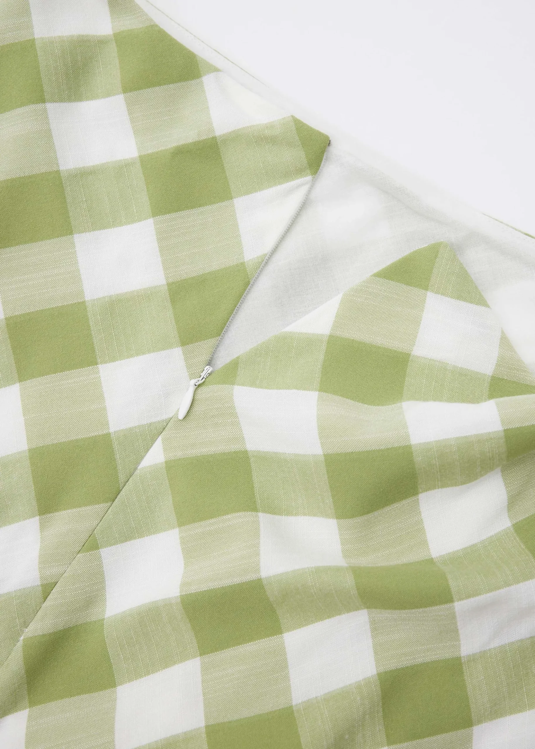 Gingham A-line Midaxi Skirt