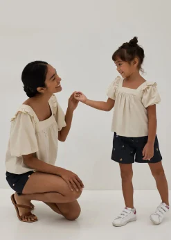 Gisella Cotton Frill Top