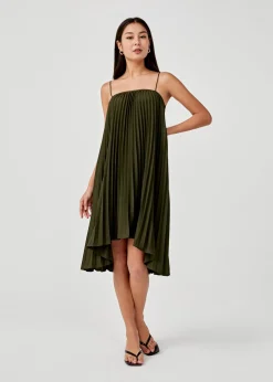 Giulia Sunray Pleated Camisole Dress