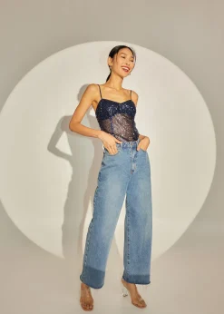 Gizela Padded V-neck Bustier Top
