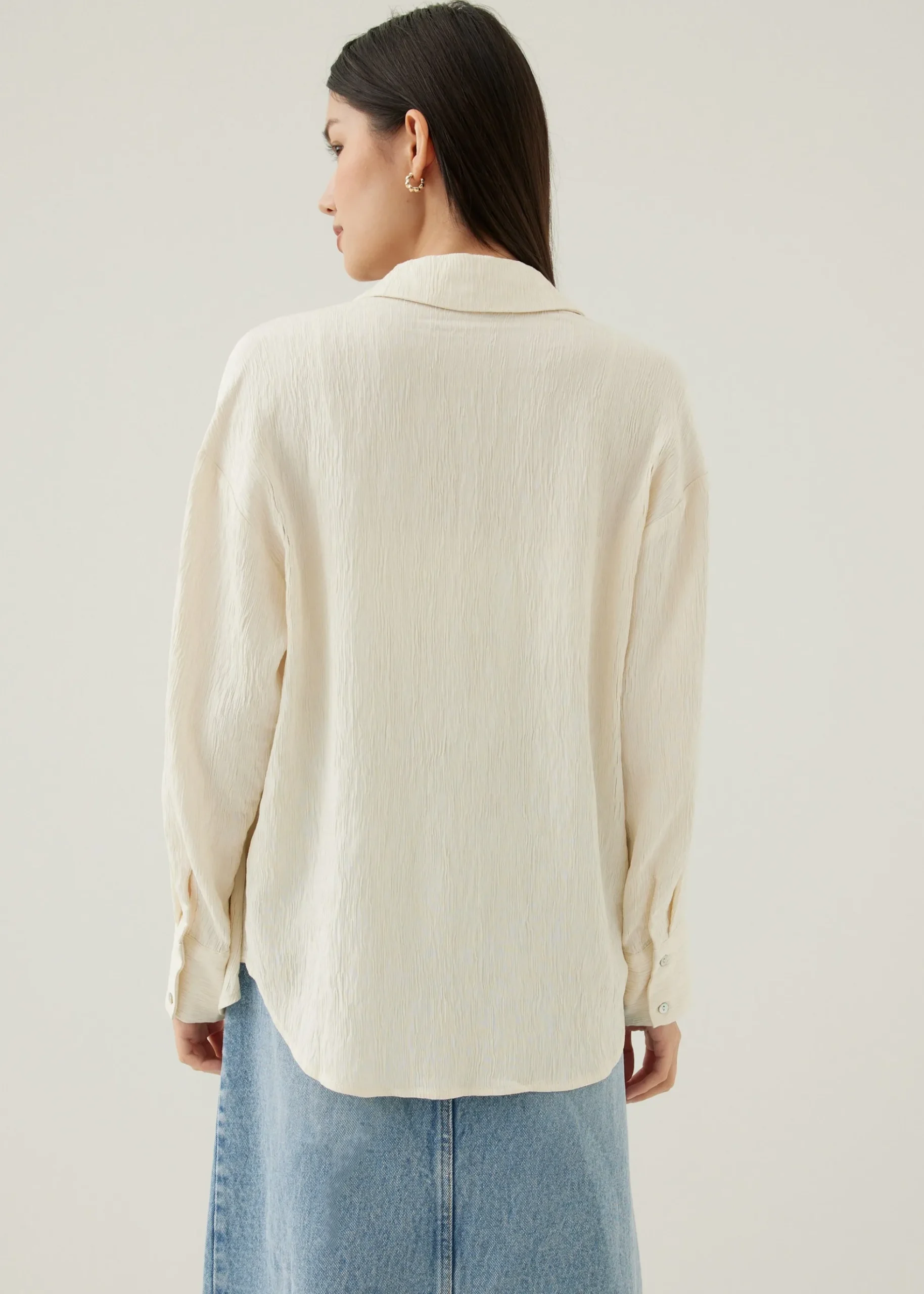 Goldie Textured Collared Shirt