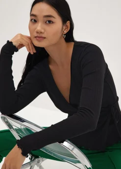 Gracelyn Brushed Ballet Wrap Top