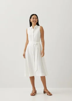 Graziela Collared Trapeze Midi Dress