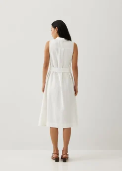 Graziela Collared Trapeze Midi Dress