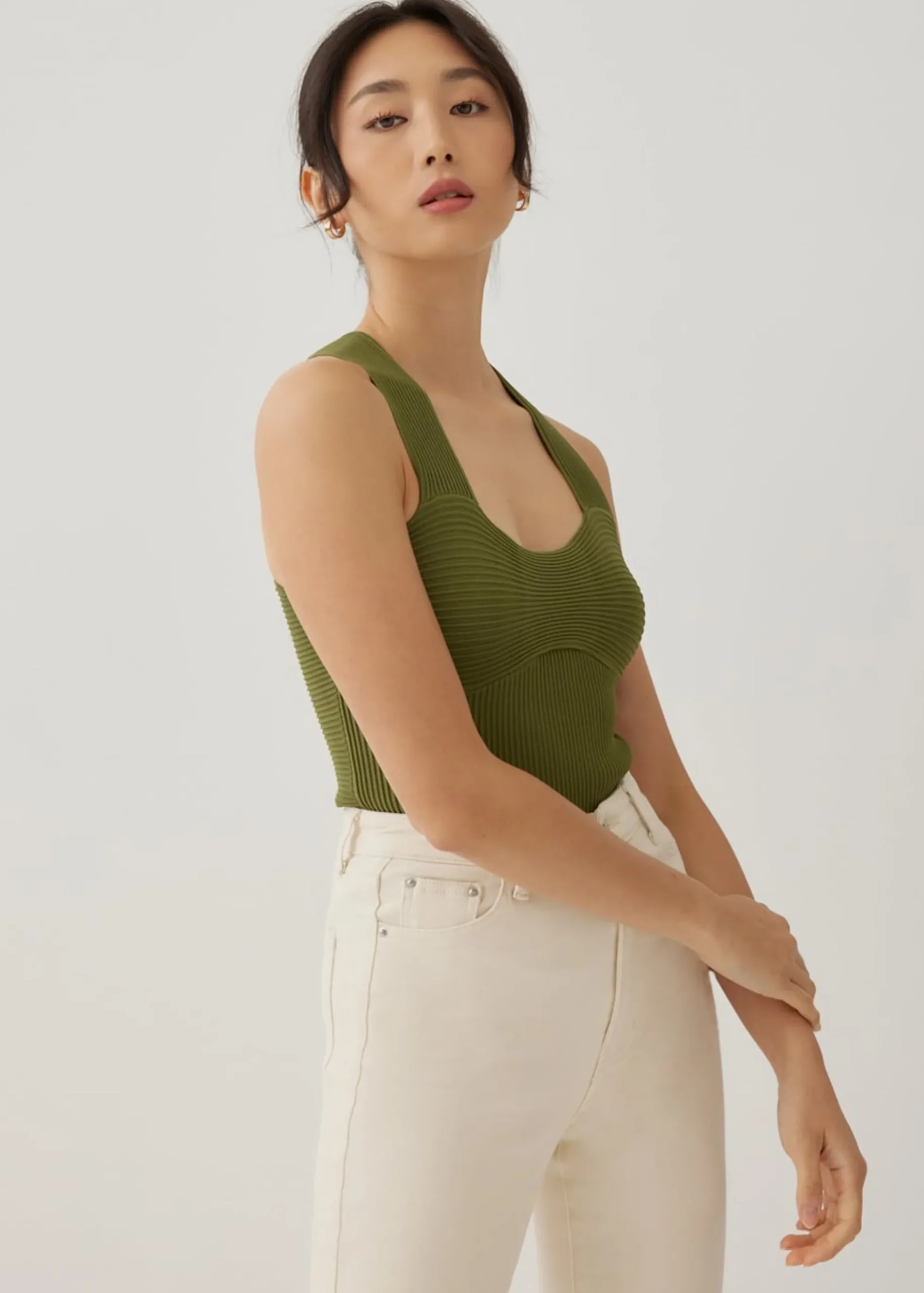 Gretna Ribbed Knit Tank