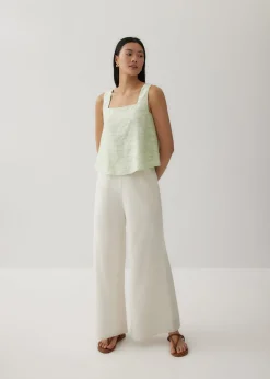 Guianna Textured Square Neck Top