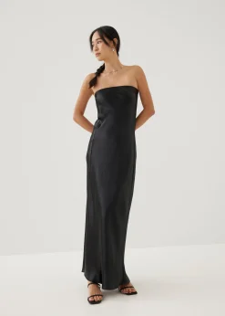 Gwenna Padded Bias Cut Maxi Dress