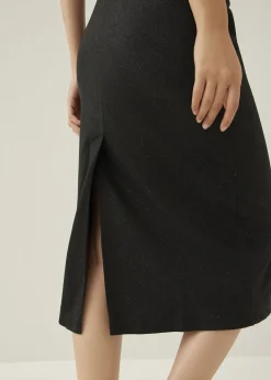 Gyla Straight Neck Column Maxi Dress