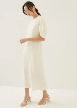 Haina Textured Column Midi Dress