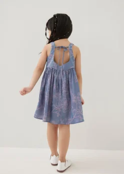 Hana Satin Babydoll Mini Dress in Opulent Florals