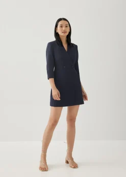 Hani Tailored A-line Wrap Mini Dress