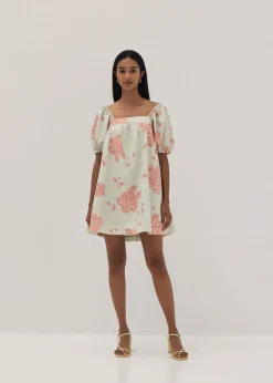 Harlan Puff Sleeve Dress in Prosperous Blooms