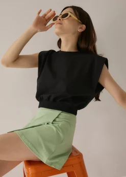 Harlene Elasticated Crop T-shirt