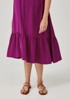 Harlyn Maternity Ribbon Tie Trapeze Dress