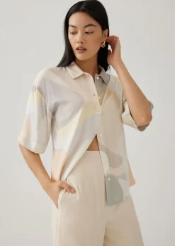 Helene Relaxed Button Down Shirt in Simple Pleasures