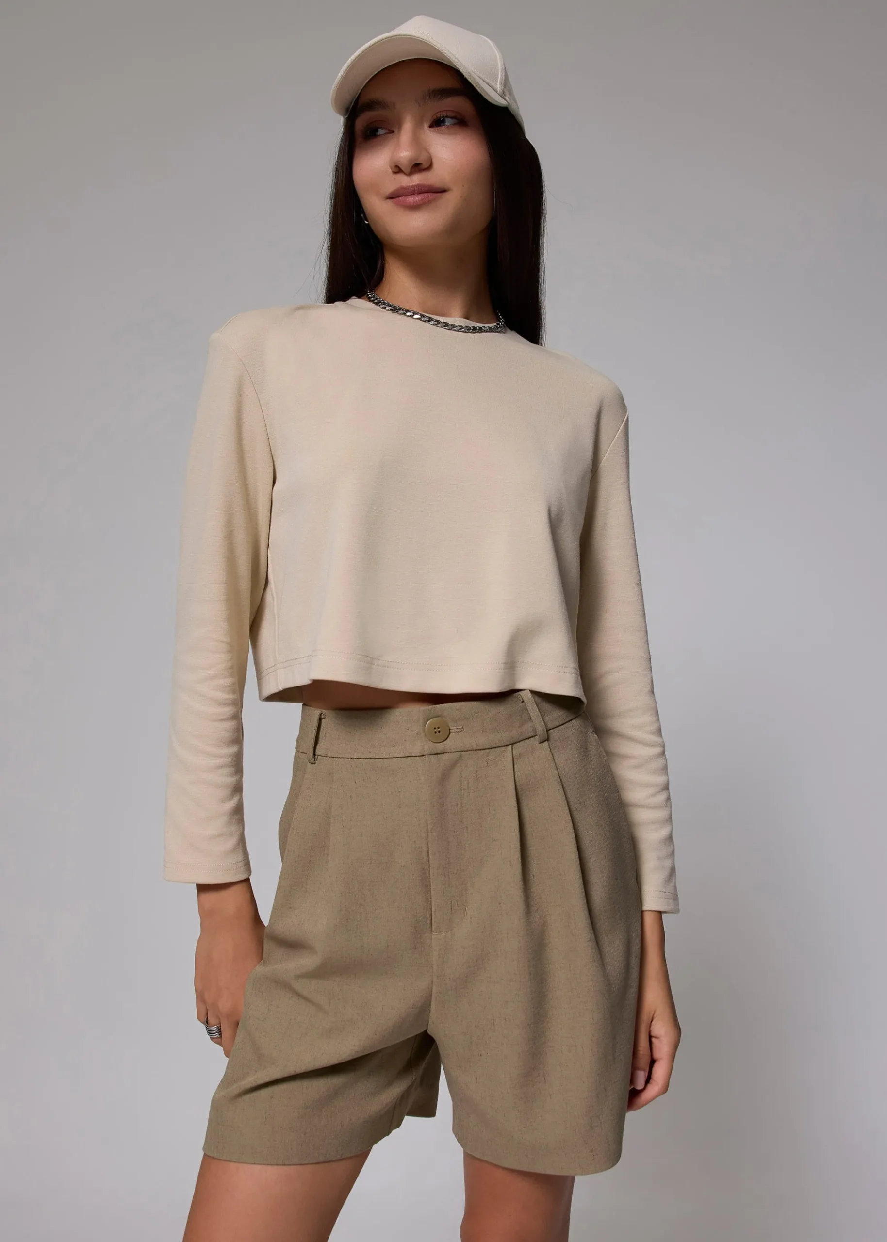 High Waist A-line Shorts