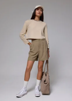 High Waist A-line Shorts