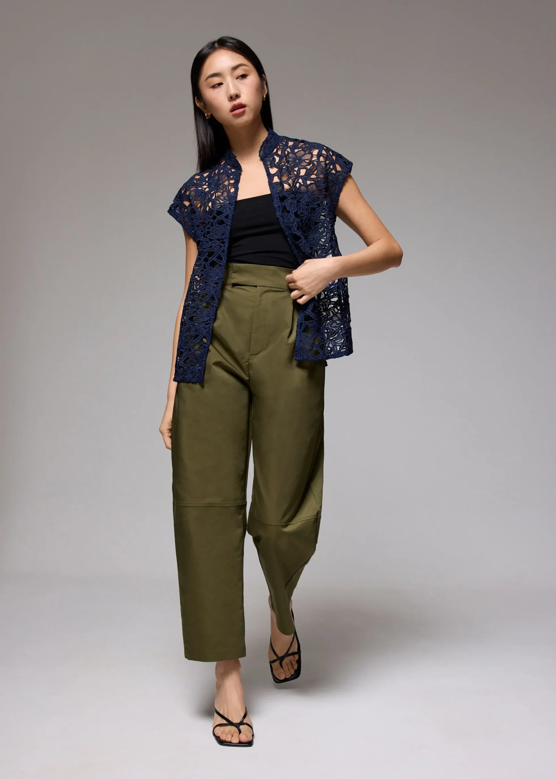 High Waist Barrel Pants