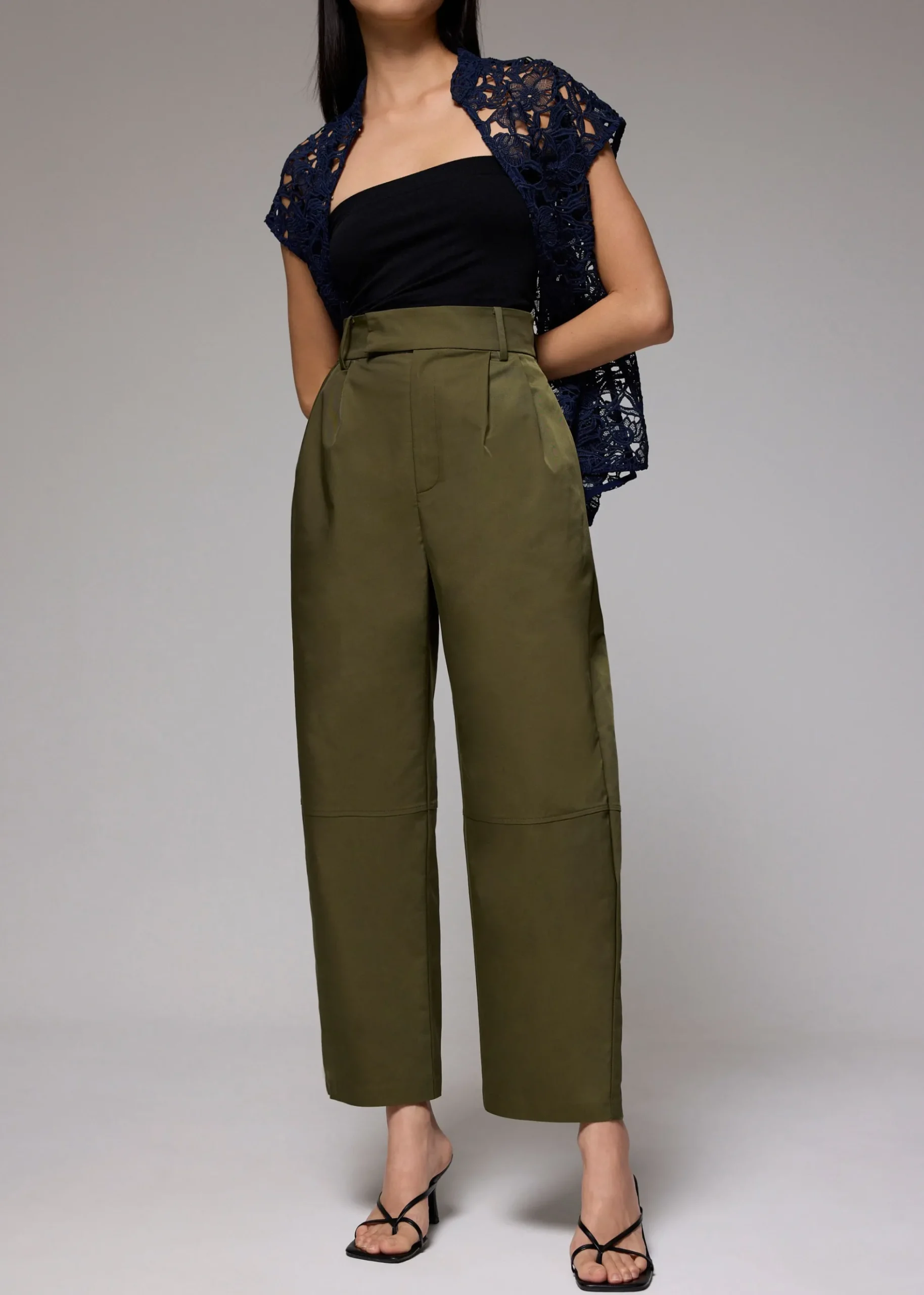 High Waist Barrel Pants