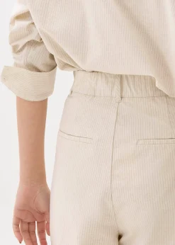High Waist Tailored Bermuda Shorts