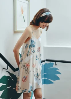 Holley Camisole Slip Dress in Chamomile Dream