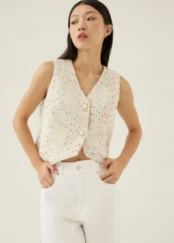 Hollie Tweed Tailored Vest