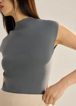 Huan Knit Mock Neck Top
