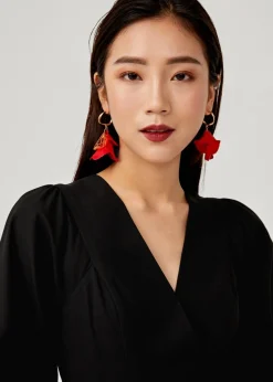 Hyacynthe Puff Sleeve Midi Dress