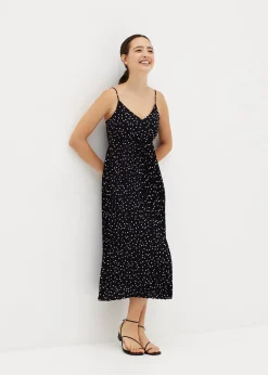 Indya Polka Dot Pleated Dress