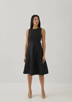 Inka Textured Fit & Flare Dress