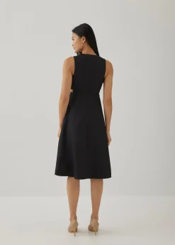 Inka Textured Fit & Flare Dress