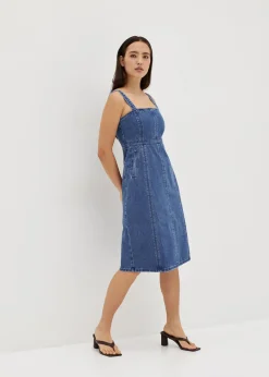 Irise Denim Panelled Pinafore