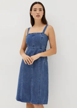 Irise Denim Panelled Pinafore