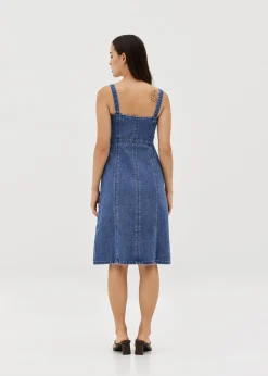 Irise Denim Panelled Pinafore