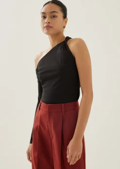 Isbel Asymmetric Jersey Top