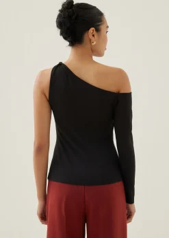 Isbel Asymmetric Jersey Top