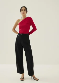 Isbeth Asymmetric Knit Toga Top