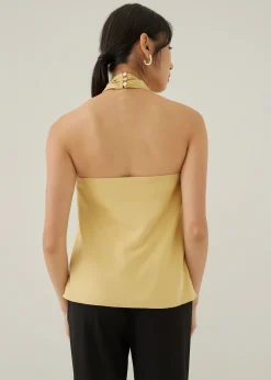 Isidra Satin Halter Top