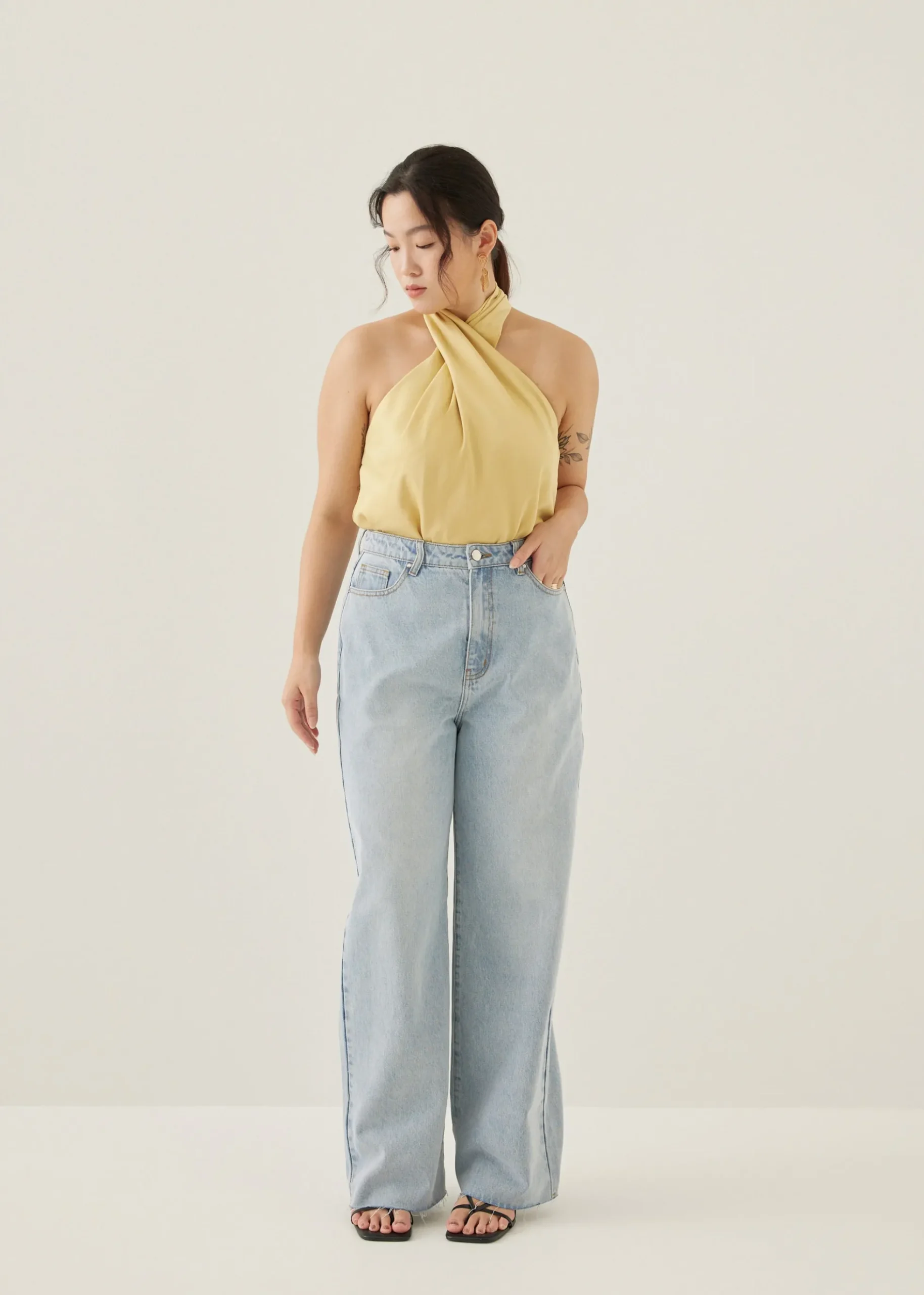 Isidra Satin Halter Top