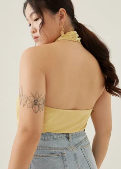 Isidra Satin Halter Top