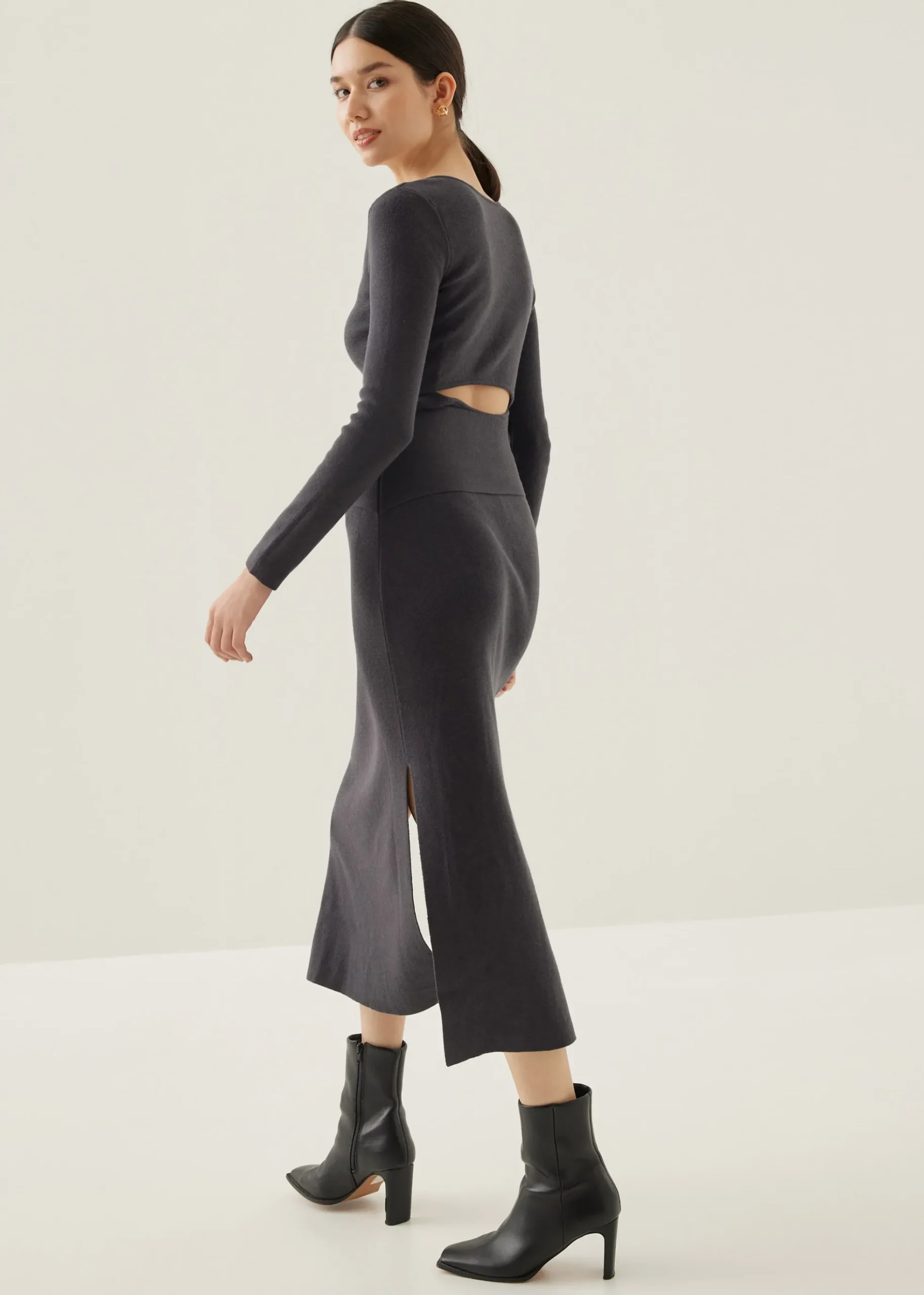 Issie Knit Column Midi Dress