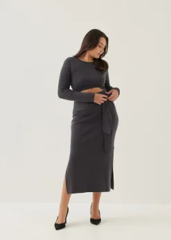 Issie Knit Column Midi Dress