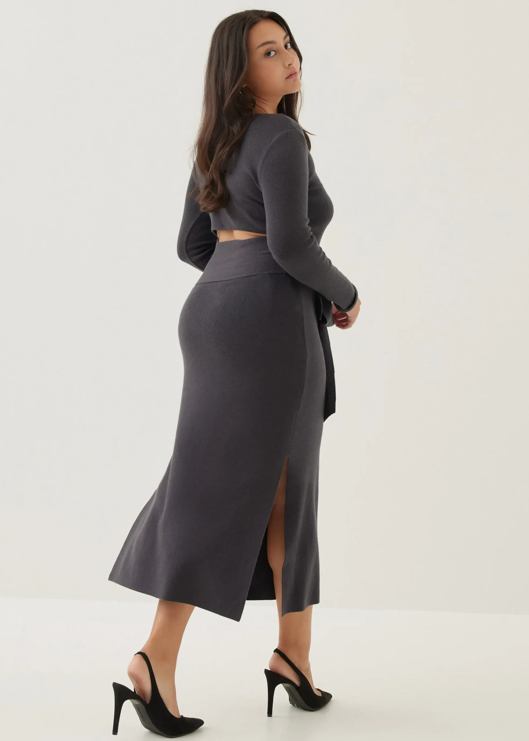 Issie Knit Column Midi Dress