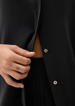 Ivy Satin Button Down Shirt