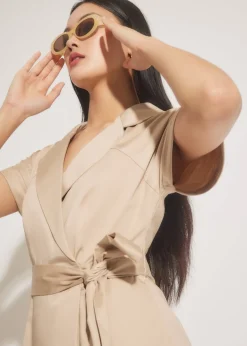 Iza Tailored Wrap Dress