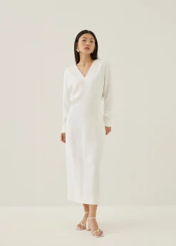 Izobel Padded Tailored Column Midaxi Dress