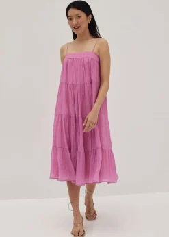 Jaimie Tiered Swing Midi Dress