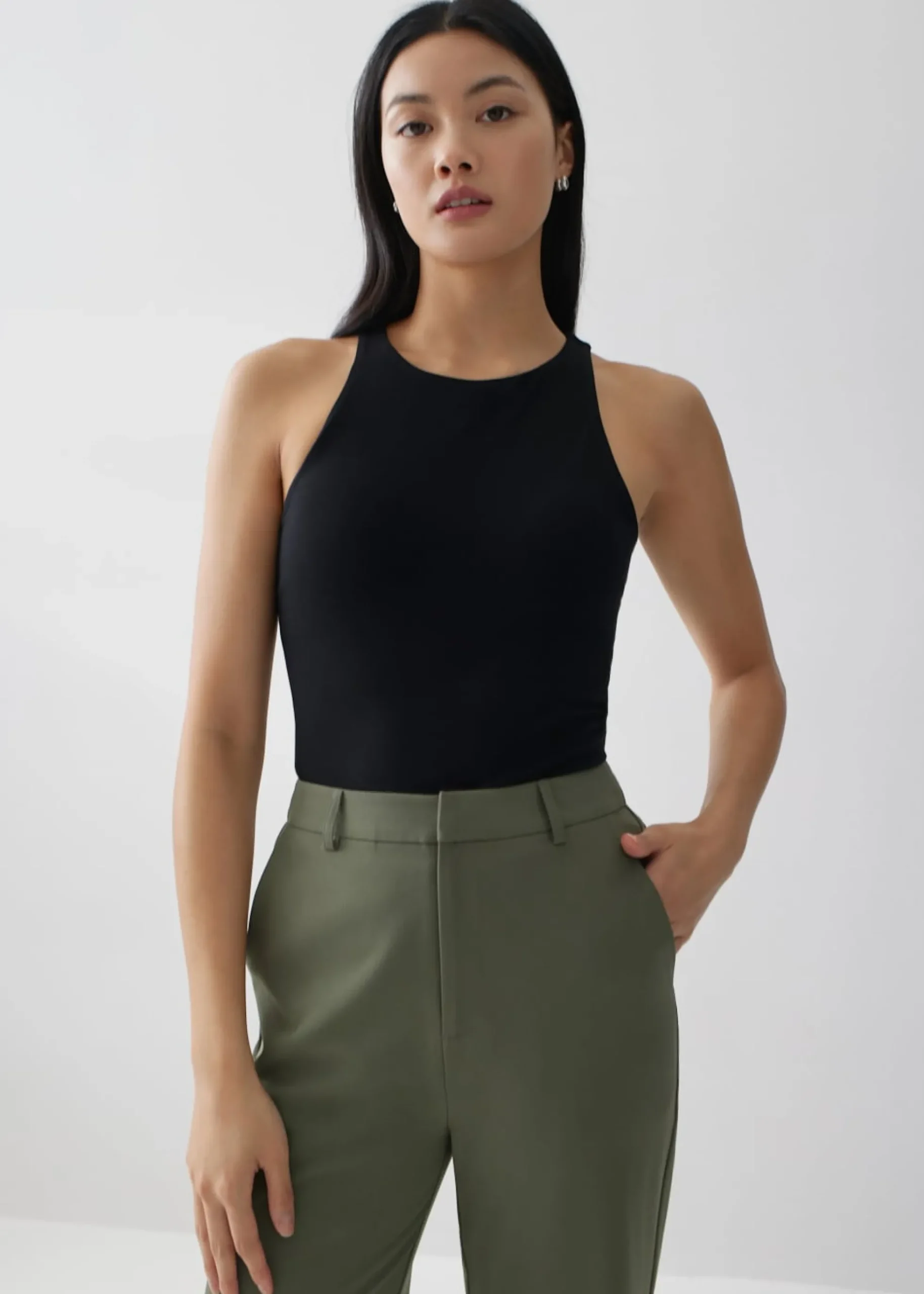Janela Padded Jersey Tank Top